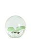 Ornament 8x8 cm BUTTERFLY glass green