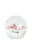 Ornament 8x8 cm BUTTERFLY glass pink