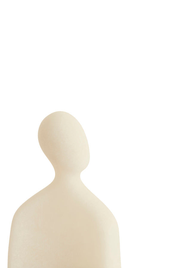 Ornament 12x5,5x16 cm HEAD cream