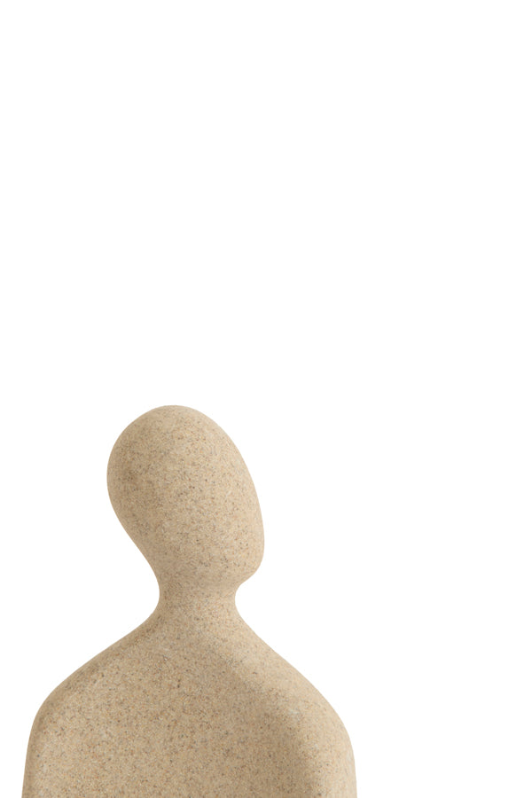 Ornament 12x5,5x16 cm HEAD sand