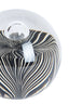 Ornament 10x10 cm MATHYAS glass black+white