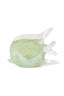 Ornament 17x5x12,5 cm FISH glass cream