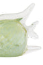 Ornament 17x5x12,5 cm FISH glass cream