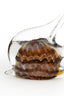 Ornament 17x5x12,5 cm FISH glass brown+cream