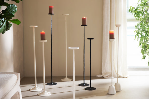 Candle holder 12x80 cm OFELIA cream