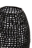 Hurricane 25x39 cm MARCIO matt black+clear glass