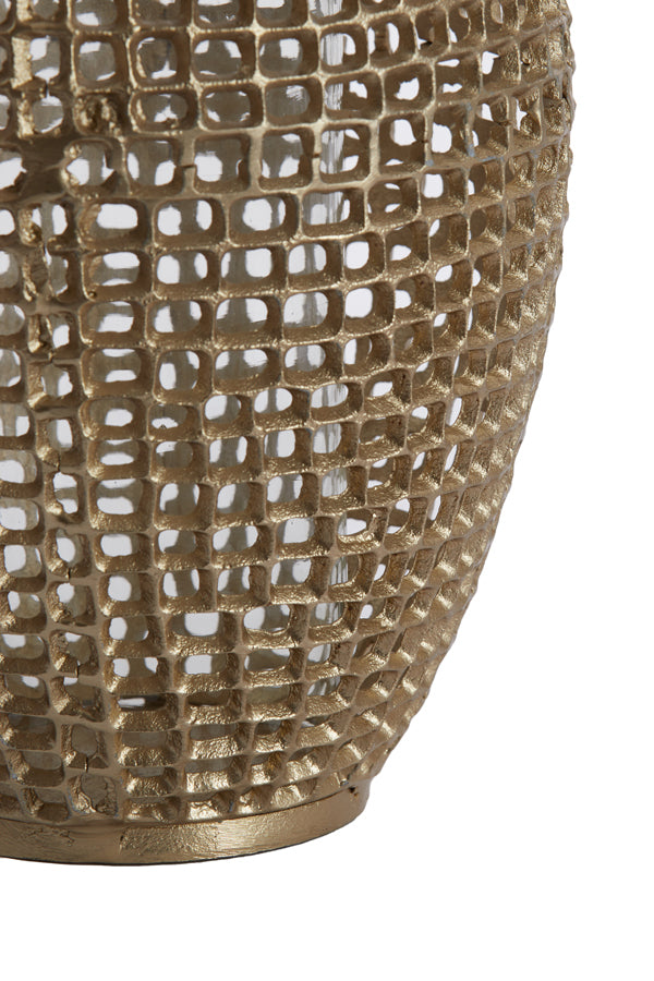 Hurricane 25x39 cm MARCIO antique gold+clear glass