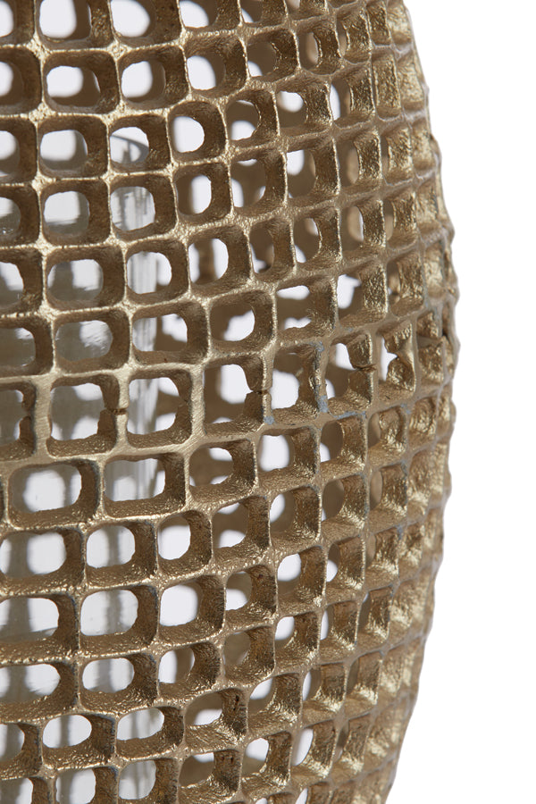 Hurricane 25x39 cm MARCIO antique gold+clear glass