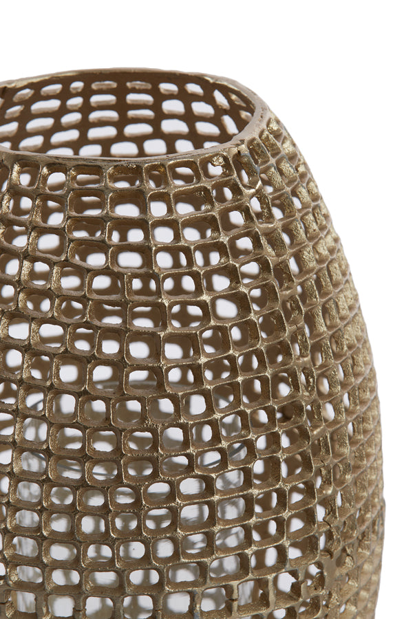 Hurricane 25x39 cm MARCIO antique gold+clear glass
