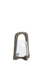 Hurricane 18x26,5 cm ANOSY glass clear+wood matt dark brown
