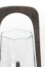 Hurricane 18x26,5 cm ANOSY glass clear+wood matt dark brown