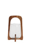 Hurricane 21,5x35 cm ANOSY glass clear+wood natural