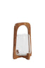 Hurricane 21,5x35 cm ANOSY glass clear+wood natural