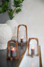 Hurricane 21,5x35 cm ANOSY glass clear+wood natural
