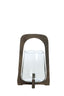 Hurricane 21,5x35 cm ANOSY glass clear+wood matt dark brown
