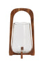Hurricane 26x48 cm ANOSY glass clear+wood natural