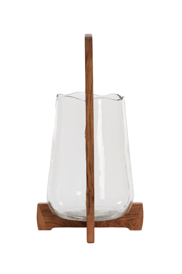 Hurricane 26x48 cm ANOSY glass clear+wood natural