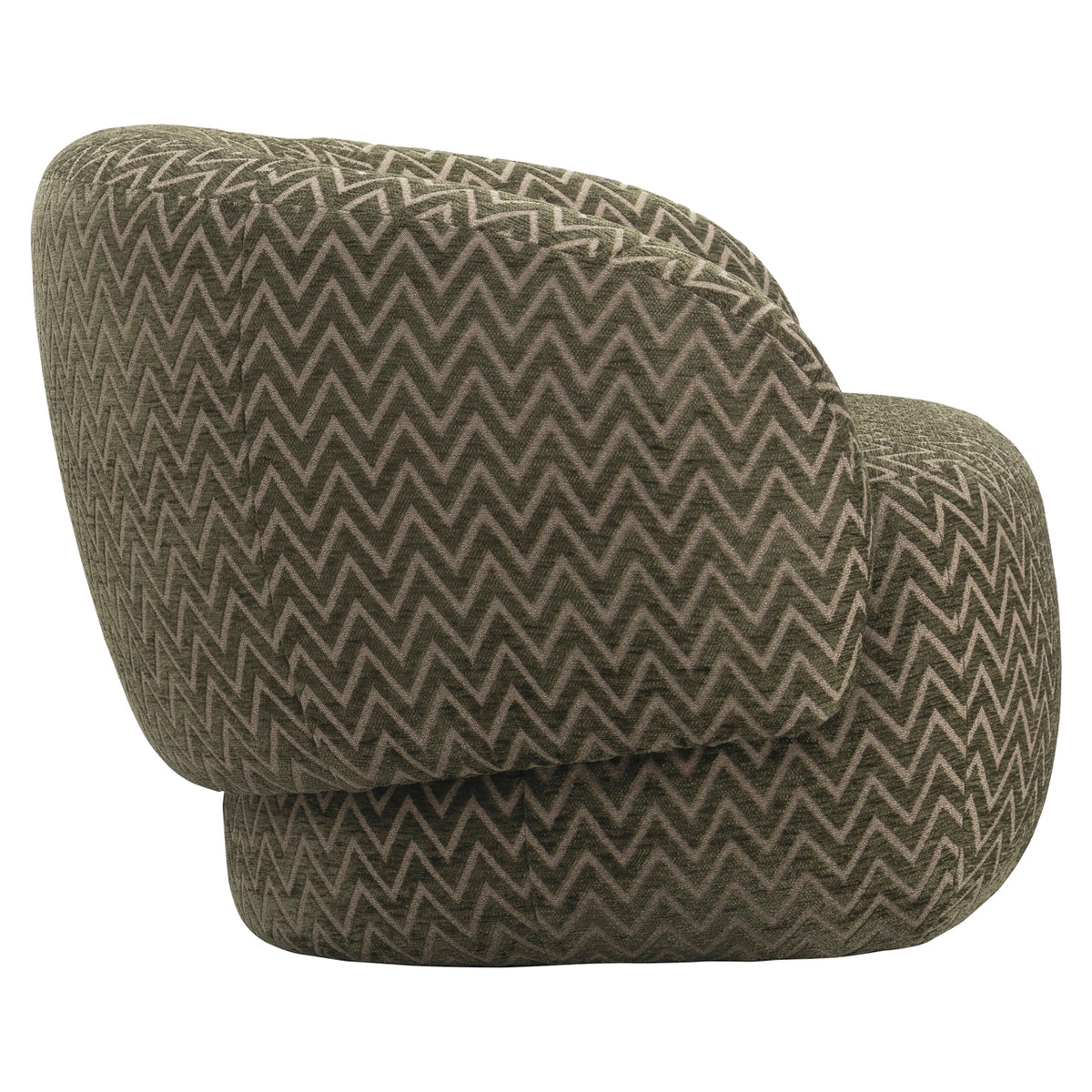 Lounge chair Milano moss chevron