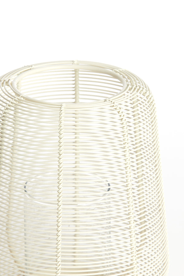 Hurricane 18x21 cm ADETA matt cream+glass