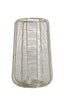 Hurricane 19,5x30 cm ADETA shiny silver+glass