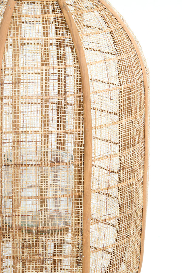 Hurricane 26x35,5 cm CIVENNA raffia natural+wood natural