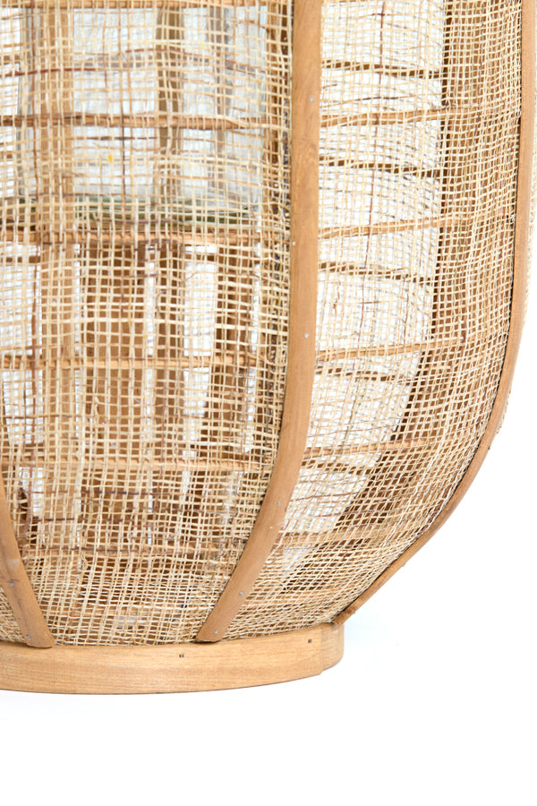Hurricane 26x35,5 cm CIVENNA raffia natural+wood natural