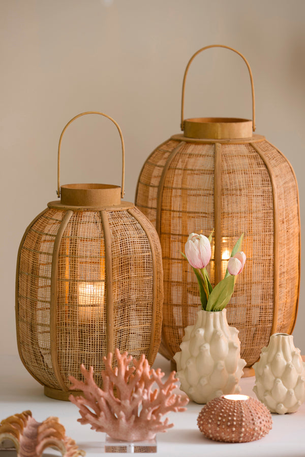 Hurricane 26x35,5 cm CIVENNA raffia natural+wood natural