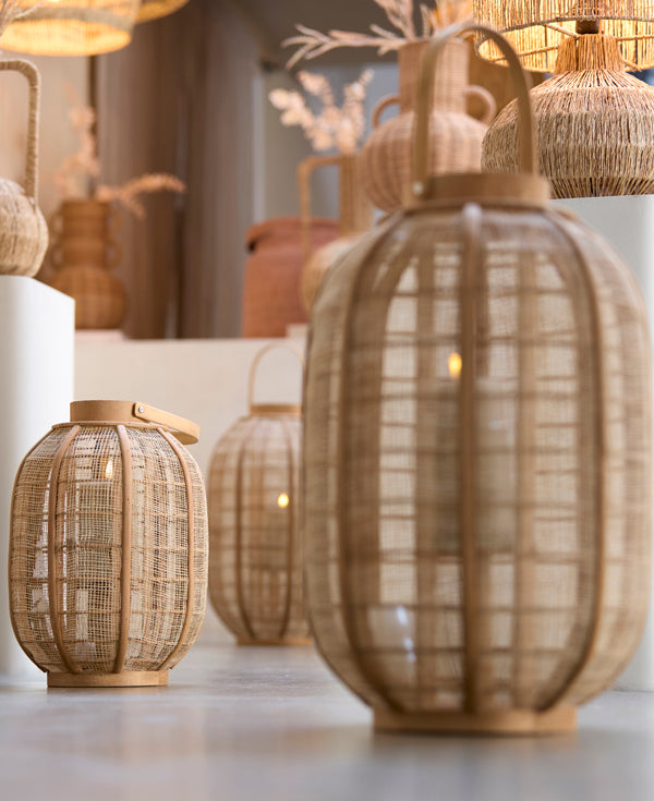 Hurricane 26x35,5 cm CIVENNA raffia natural+wood natural