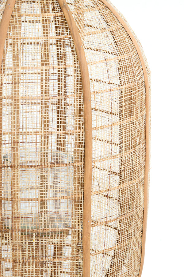Hurricane 30x45 cm CIVENNA raffia natural+wood natural