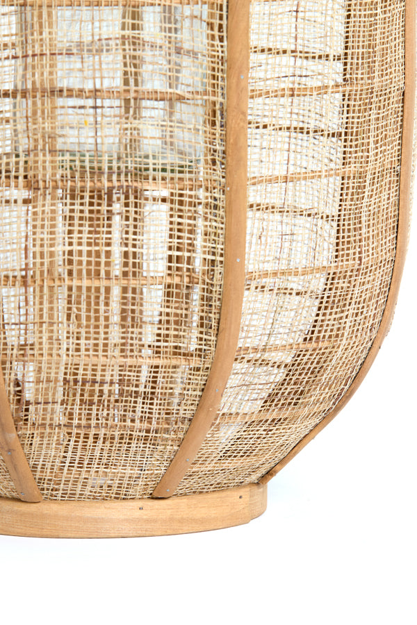 Hurricane 30x45 cm CIVENNA raffia natural+wood natural