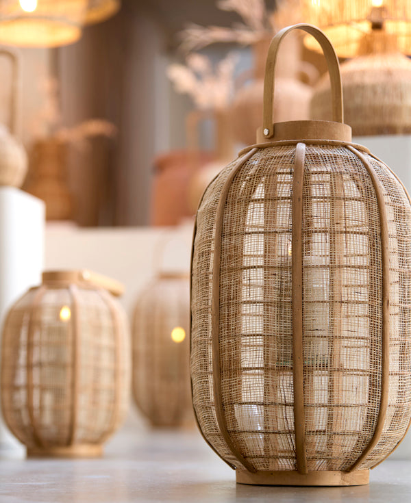 Hurricane 34x56 cm CIVENNA raffia natural+wood natural