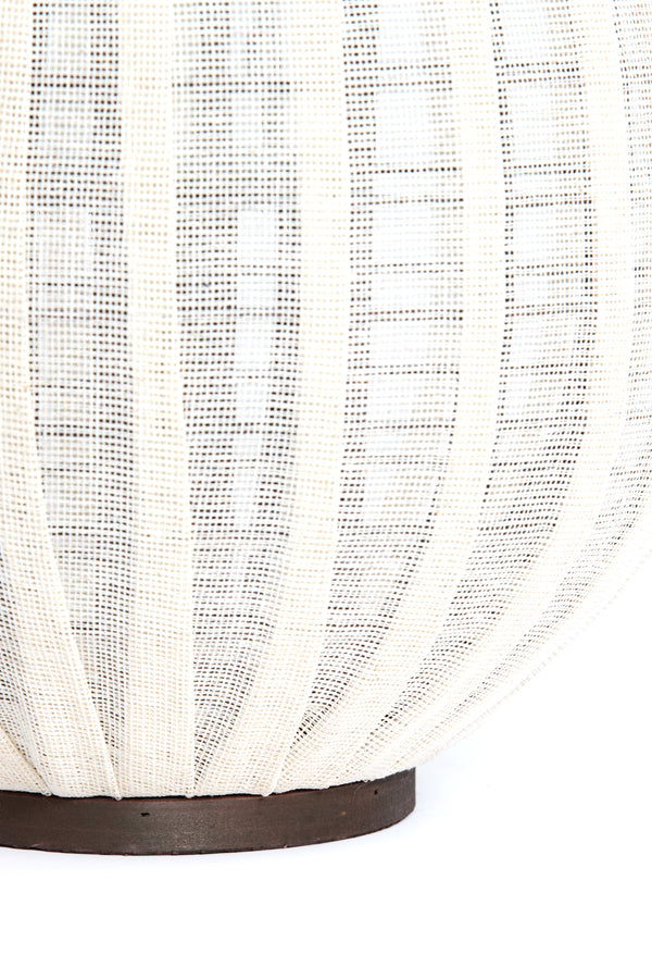 Hurricane 32x40 cm DAZIO linen natural+dark brown wood