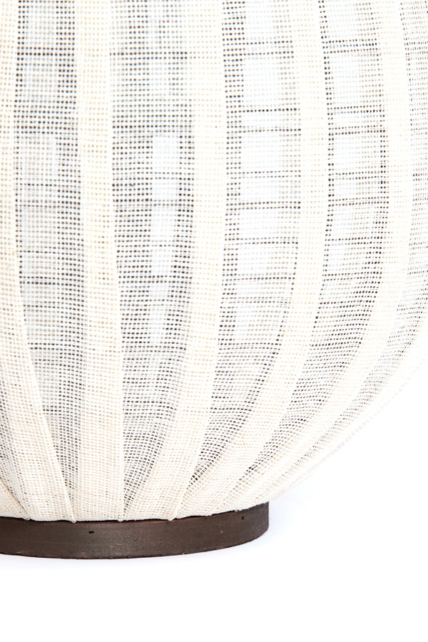 Hurricane 36x55 cm DAZIO linen natural+dark brown wood