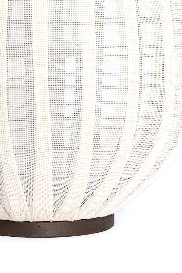 Hurricane 38x70 cm DAZIO linen natural+dark brown wood