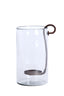 Hurricane 23x18x33 cm DOLEGA glass clear+antique dark brown