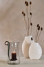 Hurricane 23x18x33 cm DOLEGA glass clear+antique dark brown