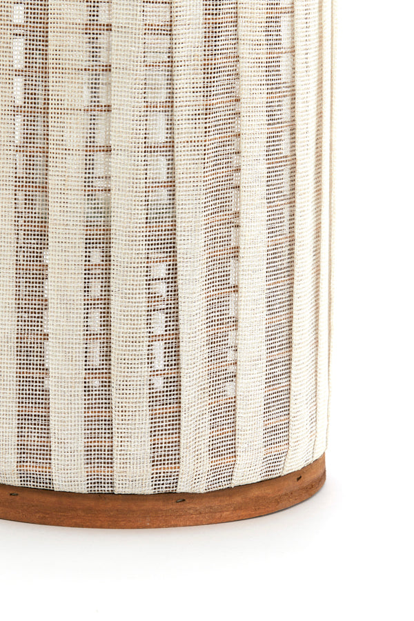 Hurricane 26x47 cm YLINA linen natural+wood natural