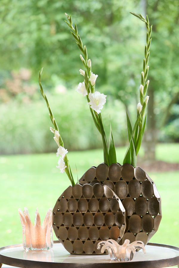 Hurricane 22x8 cm AVENIA glass light peach