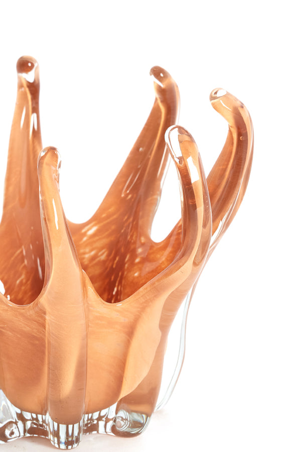 Hurricane 17x14 cm TEYA glass caramel