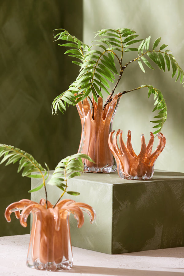 Hurricane 17x14 cm TEYA glass caramel