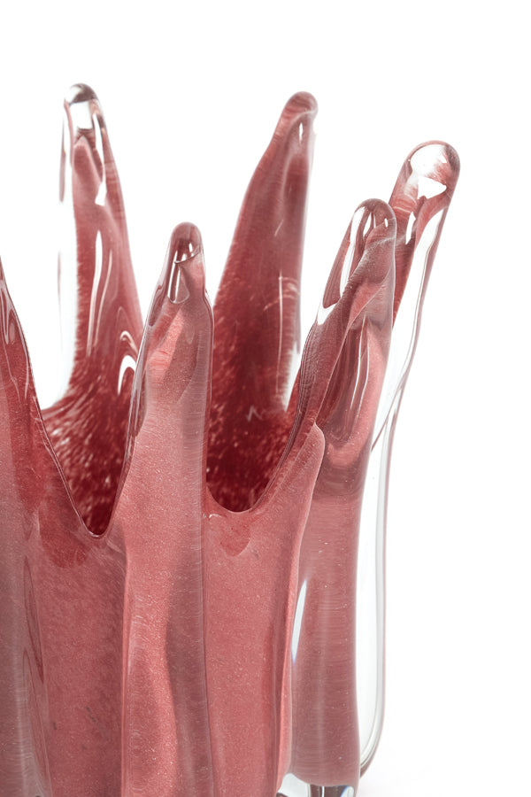 Hurricane 18x19 cm RELIEN glass coral