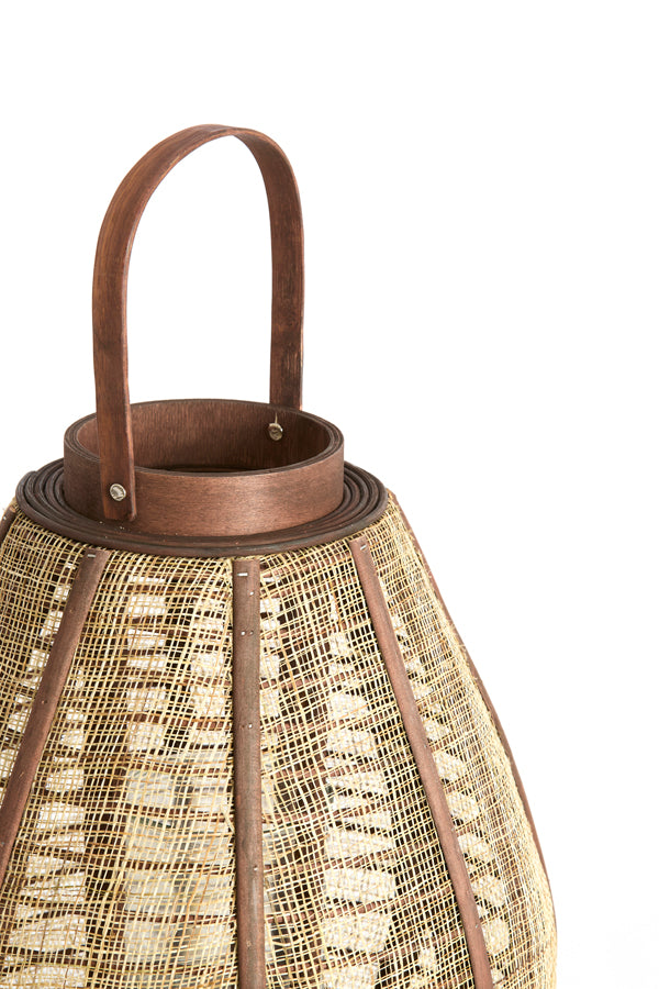 Hurricane 37x69,5 cm LINOA linen brown+wood dark brown