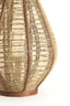 Hurricane 32x40 cm LINOA linen brown+wood dark brown