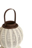 Hurricane 26x54 cm ARBORE linen brown+wood dark brown