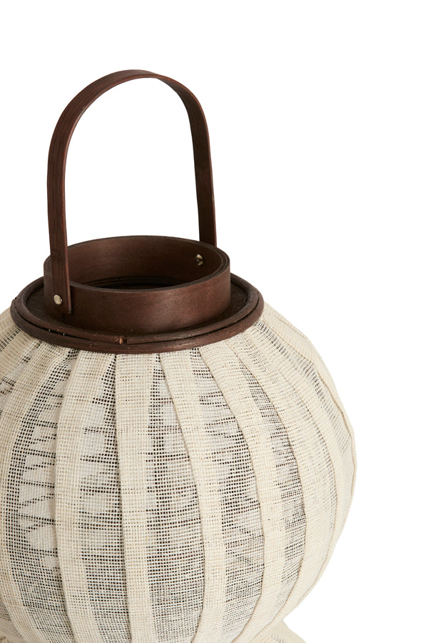 Hurricane 31x64 cm ARBORE linen brown+wood dark brown
