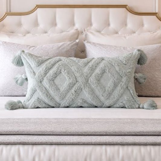 Malini Rani Mint Cushion | OUTLET