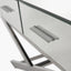 Rocco Silver Mirrored Glass and Metal Coffee Table