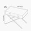 Rocco Silver Mirrored Glass and Metal Coffee Table