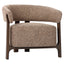 Lounge chair Dalara brown tweed