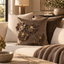 Paul Moneypenny Bloomingwonderful Taupe Cushion